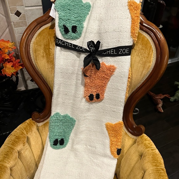 SOLD Rachel Zoe Ghost Pastel Blanket - Picture 2 of 2